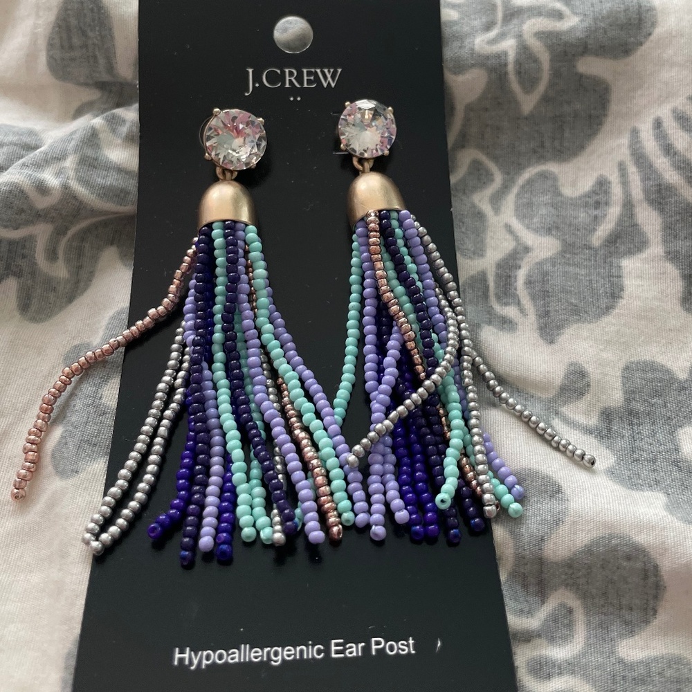 J.Crew Beaded Dangle Earrings